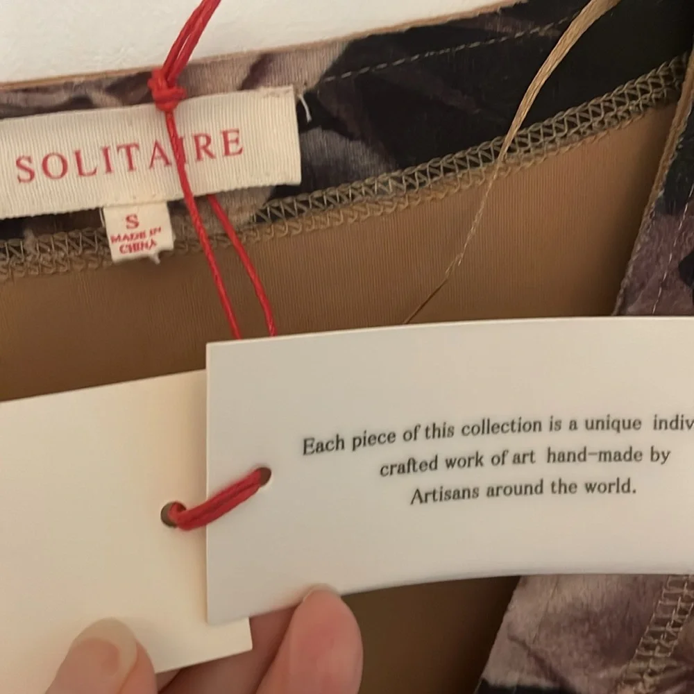 Anthropologie Solitaire Faux Suede Black, Gray, Mauve Open Duster Jacket XS NWT - Picture 11 of 15